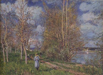 I piccoli prati in primavera da Alfred Sisley